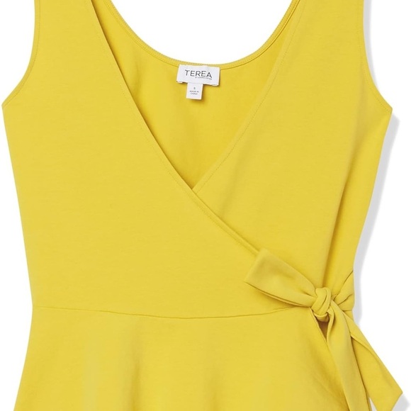 TEREA Women's Kiara Peplum Surplice Tank Top - Picture 4 of 11